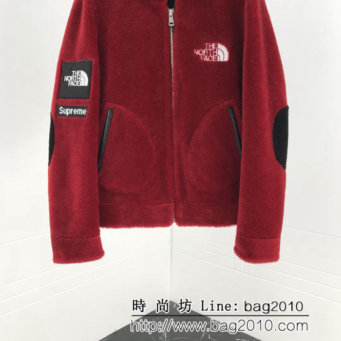 SUPREME the north face聯名款 18FW秋冬新款 羊剪絨男拉鏈外套 男女同款 ydi1692